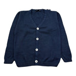 Emanuel Pris Cardigan Tinta Unita Scollo A V per Bambino ECA004R BLU EMANUEL PRIS 