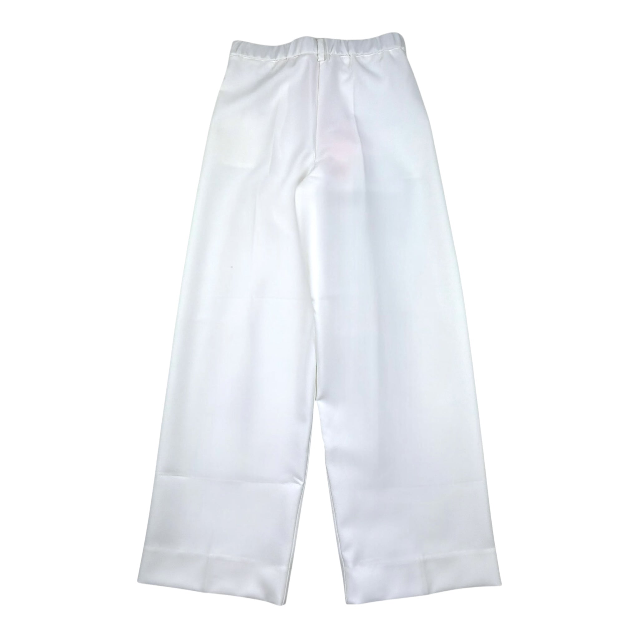 Kocca Pantalone Tinta Unita Modello Palazz per Bambina BUTLARO BIANCO Kocca 