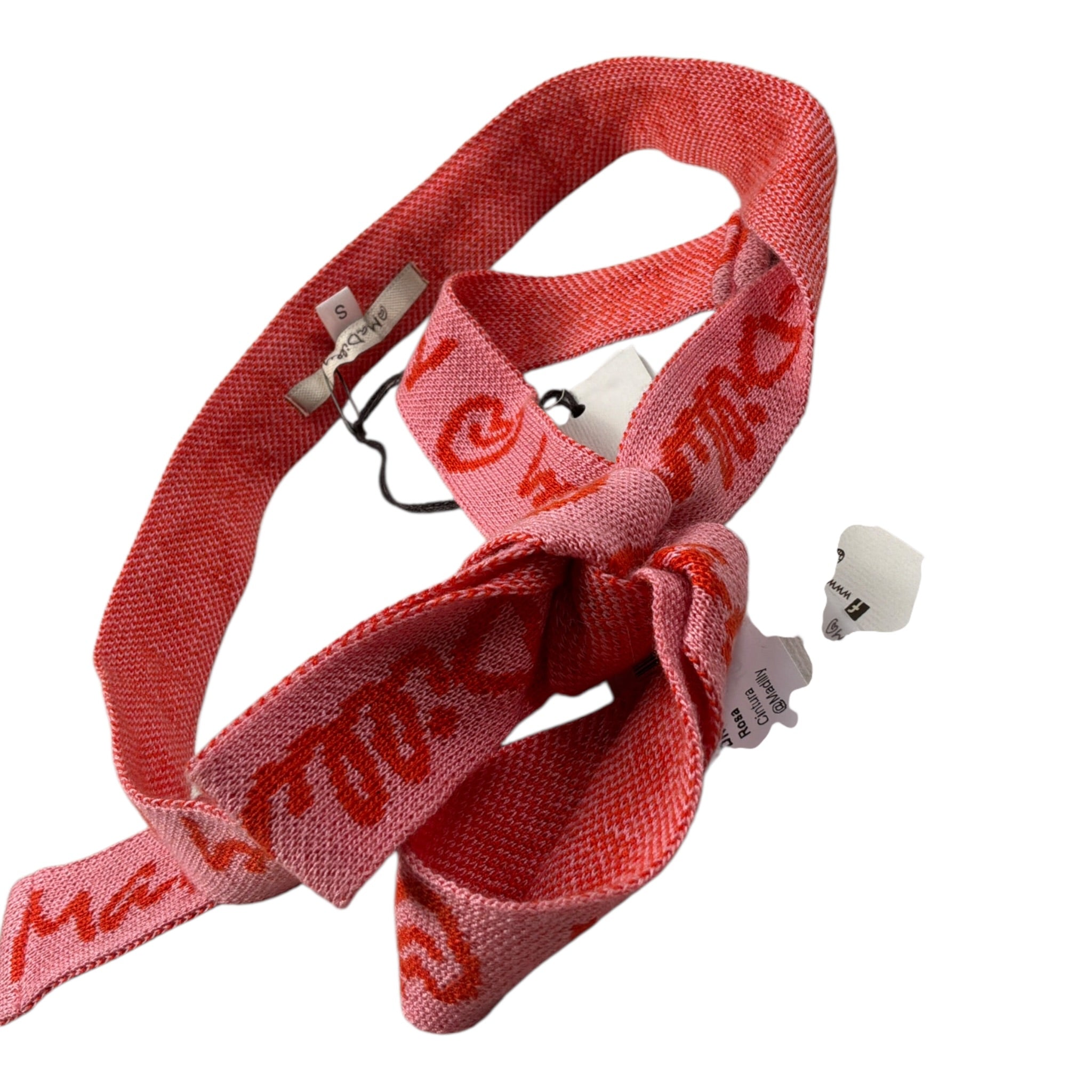 @Madilly Cintura tinta unita con Logo Rosa per Bambina DRU ROSA @MADILLY 