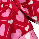 A Dee Felpa tinta unita con Zip E Stampa Cuori Fuxia per Neonata W251301N FUXIA A DEE 