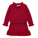 Abel & Lula Completo 2 Pezzi Maglia-Gonna Rosso per Neonata 5513 ROSSO ABEL & LULA 