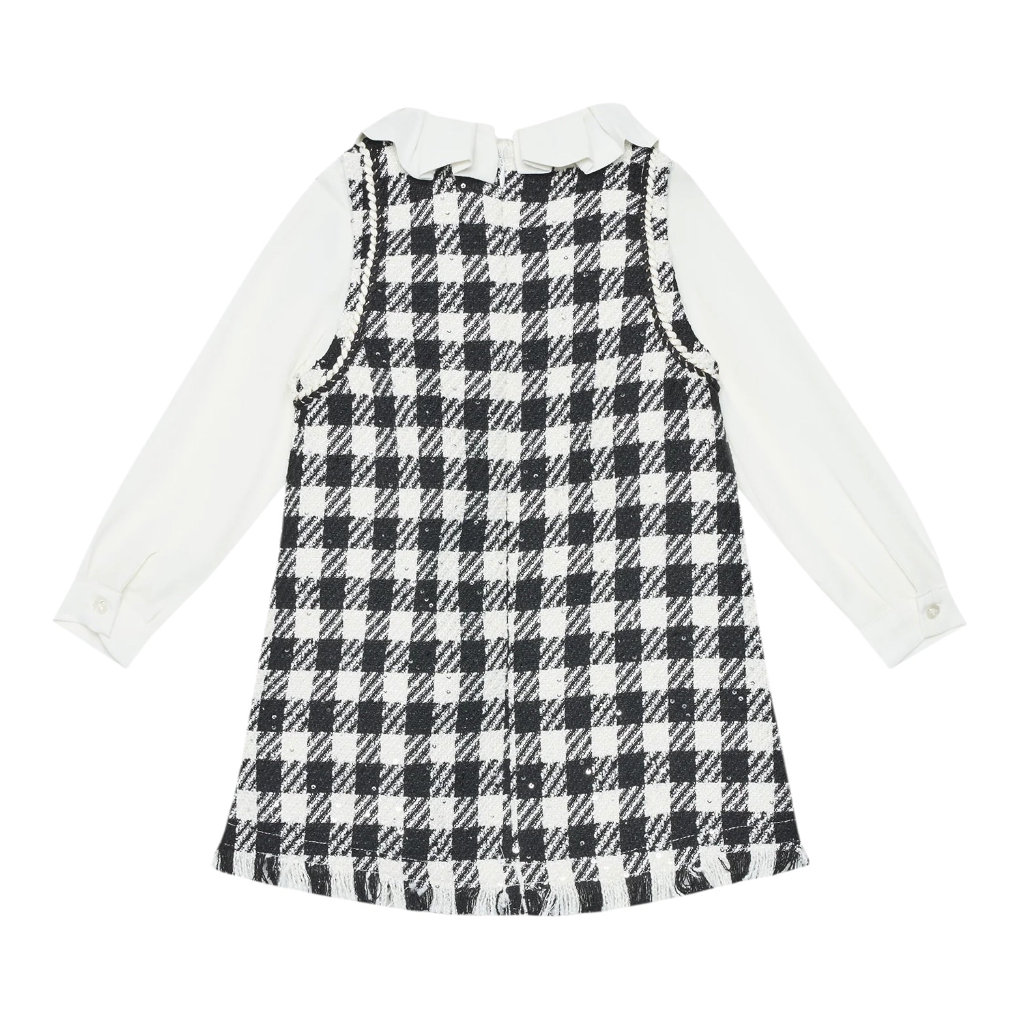 Abel & Lula Abito Giromanica con Camicia Nero per Bambina 5526 NERO ABEL & LULA 
