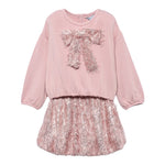 Abel & Lula Completo 2 Pezzi Felpa-Gonna Rosa per Bambina 5539 ROSA ABEL & LULA 