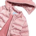 Abel & Lula Giubbino tinta unita con Zip E Cappuccio Rosa per Bambina 5821 ROSA ABEL & LULA 