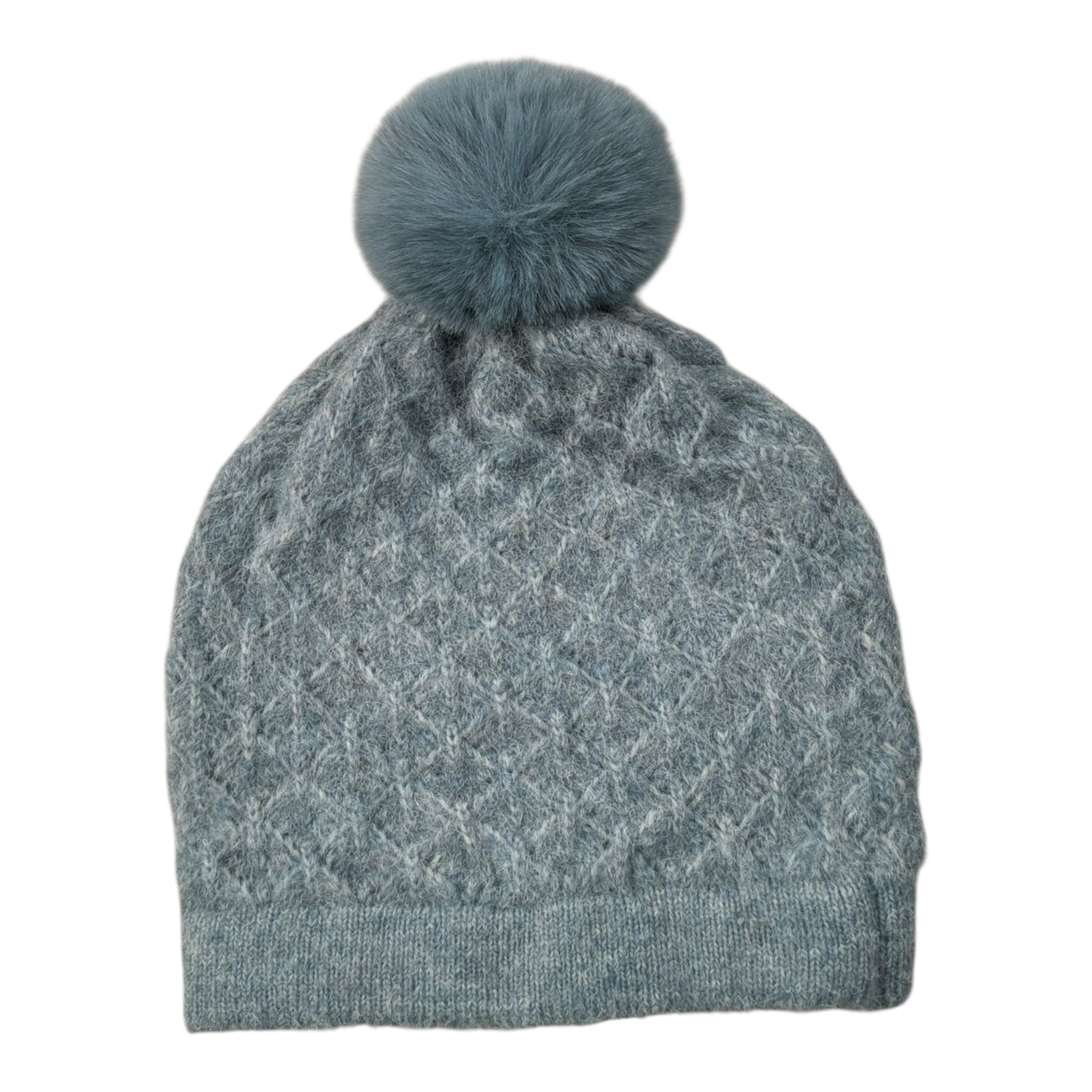 Abel & Lula Cappello tinta unita con Pon Pon Azzurro per Bambina 5915 AZZURRO ABEL & LULA 