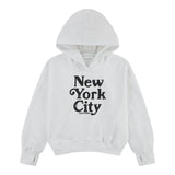 Abercrombie Kids Felpa tinta unita con Cappuccio E Paillettes Panna per Bambina 43AH82 PANNA ABERCROMBIE KIDS 