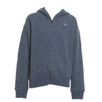 Abercrombie Kids Felpa tinta unita con Zip E Cappuccio Azzurro per Bambino 93AF02 AZZURRO ABERCROMBIE KIDS 