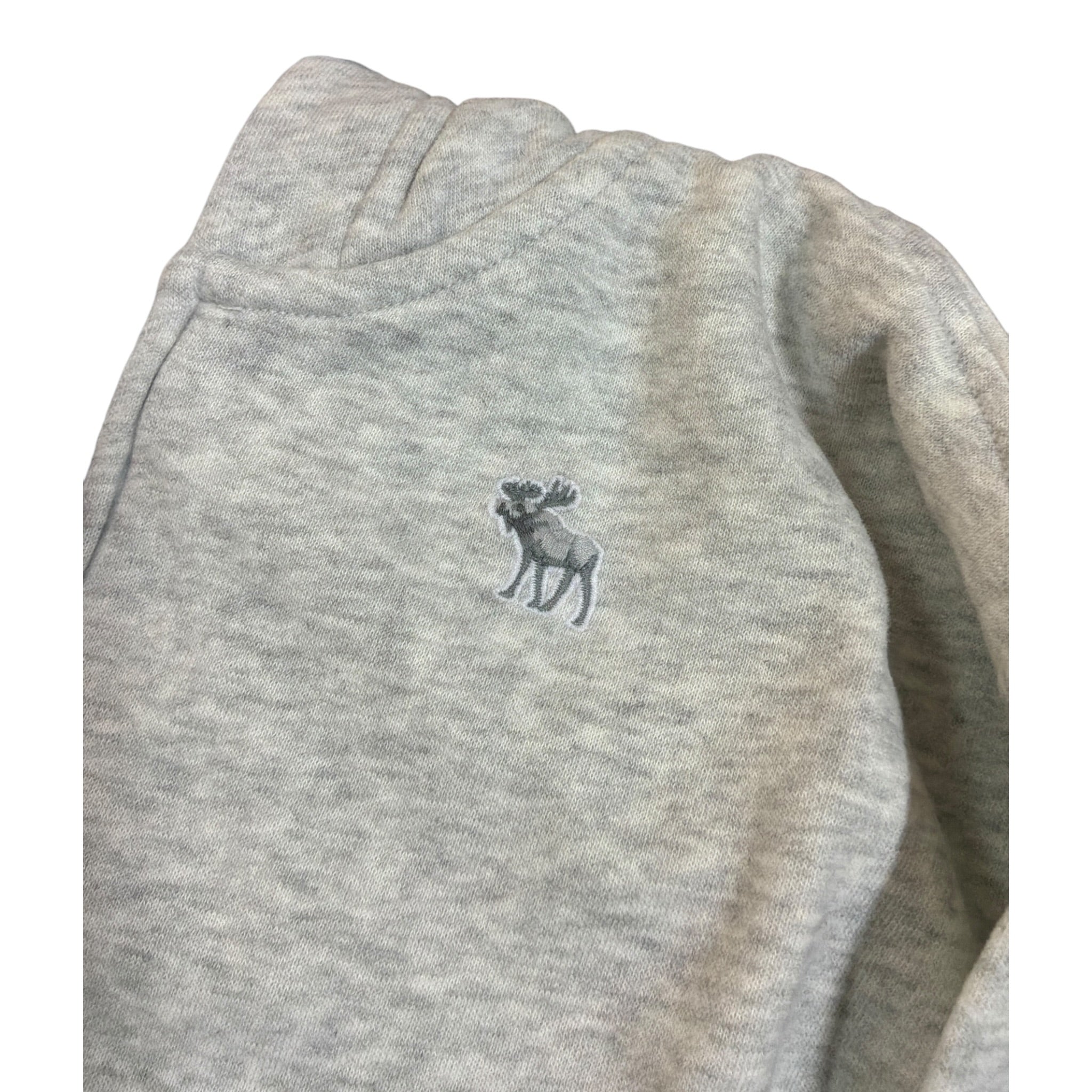 Abercrombie Kids Felpa tinta unita con Zip E Cappuccio Grigio per Bambino 93AF02X GRIGIO ABERCROMBIE KIDS 
