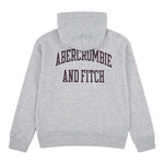 Abercrombie Kids Felpa tinta unita con Cappuccio E Stampa Grigio per Bambino 93AK060 GRIGIO ABERCROMBIE KIDS 
