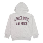 Abercrombie Kids Felpa tinta unita con Cappuccio Grigio per Bambino 93AK06 GRIGIO ABERCROMBIE KIDS 