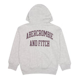 Abercrombie Kids Felpa tinta unita con Cappuccio Grigio per Bambino 93AK06 GRIGIO ABERCROMBIE KIDS 