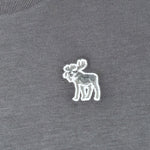 Abercrombie Kids T-Shirt tinta unita con Stampa Grigio per Bambino WIIWIW GRIGIO  