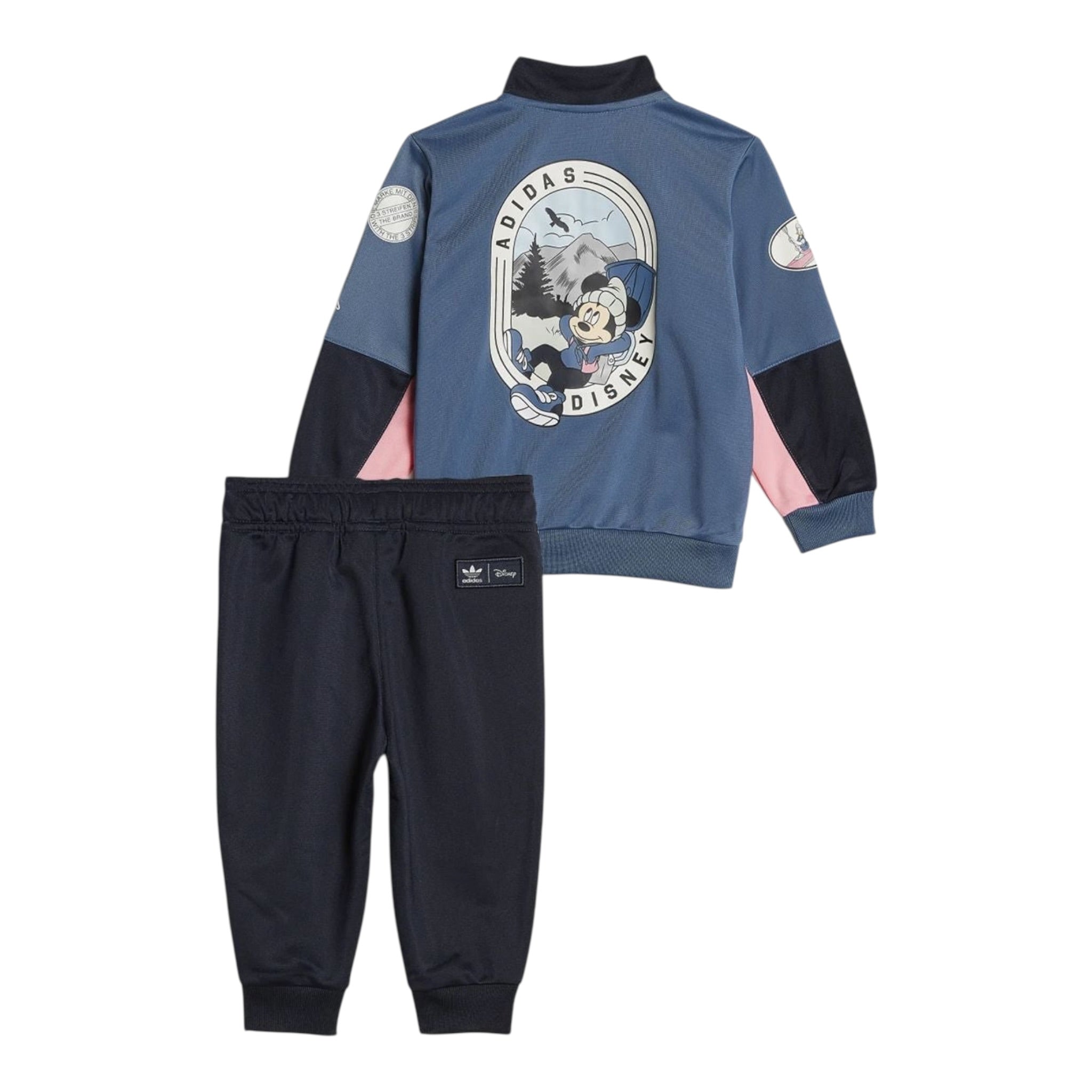 Adidas Completo 2Pz Felpa con Zip-Pantalone Blu per Neonata HK9779 BLU Adidas 