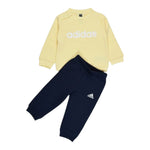 Adidas Completo 2Pz Felpa-Pantalone Giallo per Neonato IZ4970 GIALLO Adidas 