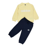 Adidas Completo 2Pz Felpa-Pantalone Giallo per Neonato IZ4970 GIALLO Adidas 