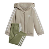 Adidas Completo 2Pz Felpa con Zip-Pantalone Beige per Neonato IZ4992 BEIGE Adidas 