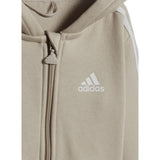 Adidas Completo 2Pz Felpa con Zip-Pantalone Beige per Neonato IZ4992 BEIGE Adidas 