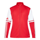 Adidas Felpa con Zip tinta unita Rosso per Bambino JD4797 ROSSO Adidas 