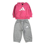 Adidas Completo 2Pz Felpa-Pantalone Rosa per Neonata JM0879 ROSA Adidas 