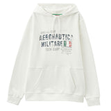 Aeronautica Militare Felpa tinta unita con Cappuccio E Stampa Bianco per Bambino 242FE0001AJRF758J BIANCO AERONAUTICA MILITARE 