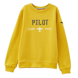 Aeronautica Militare Felpa tinta unita con Stampa Giallo per Bambino 242FE0002AJRF758 GIALLO AERONAUTICA MILITARE 