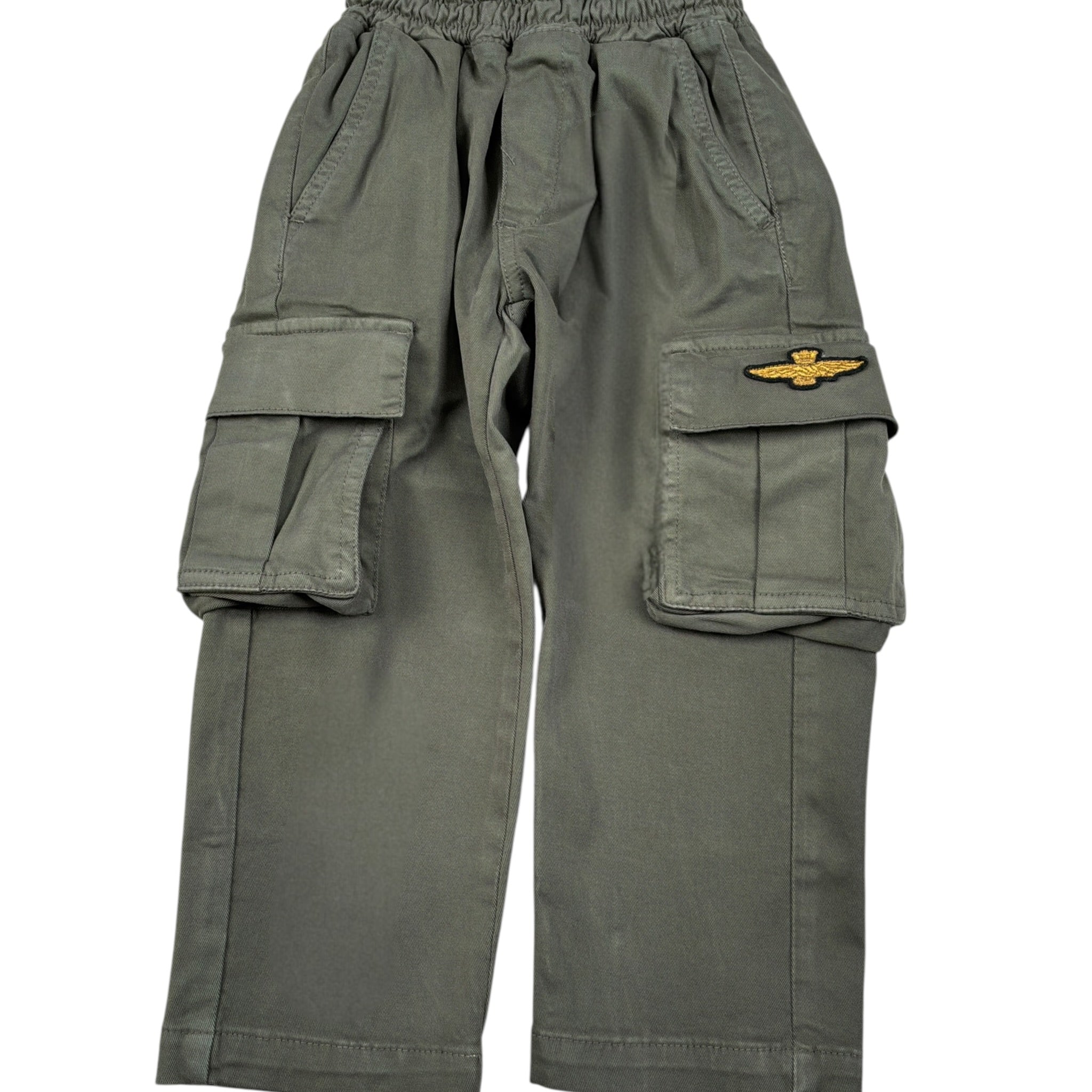 Aeronautica Militare Pantalone tinta unita con Tasconi Verde per Bambino 242PA0001AIRCT3447 VERDE AERONAUTICA MILITARE 