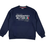 Aeronautica Militare Felpa tinta unita con Stampa Blu per Bambino 242TF0001AJRF758 BLU AERONAUTICA MILITARE 