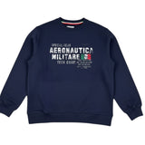 Aeronautica Militare Felpa tinta unita con Stampa Blu per Bambino 242TF0001AJRF758 BLU AERONAUTICA MILITARE 
