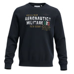 Aeronautica Militare Felpa tinta unita con Stampa Nero per Bambino 242TF0001AJRF758 NERO AERONAUTICA MILITARE 