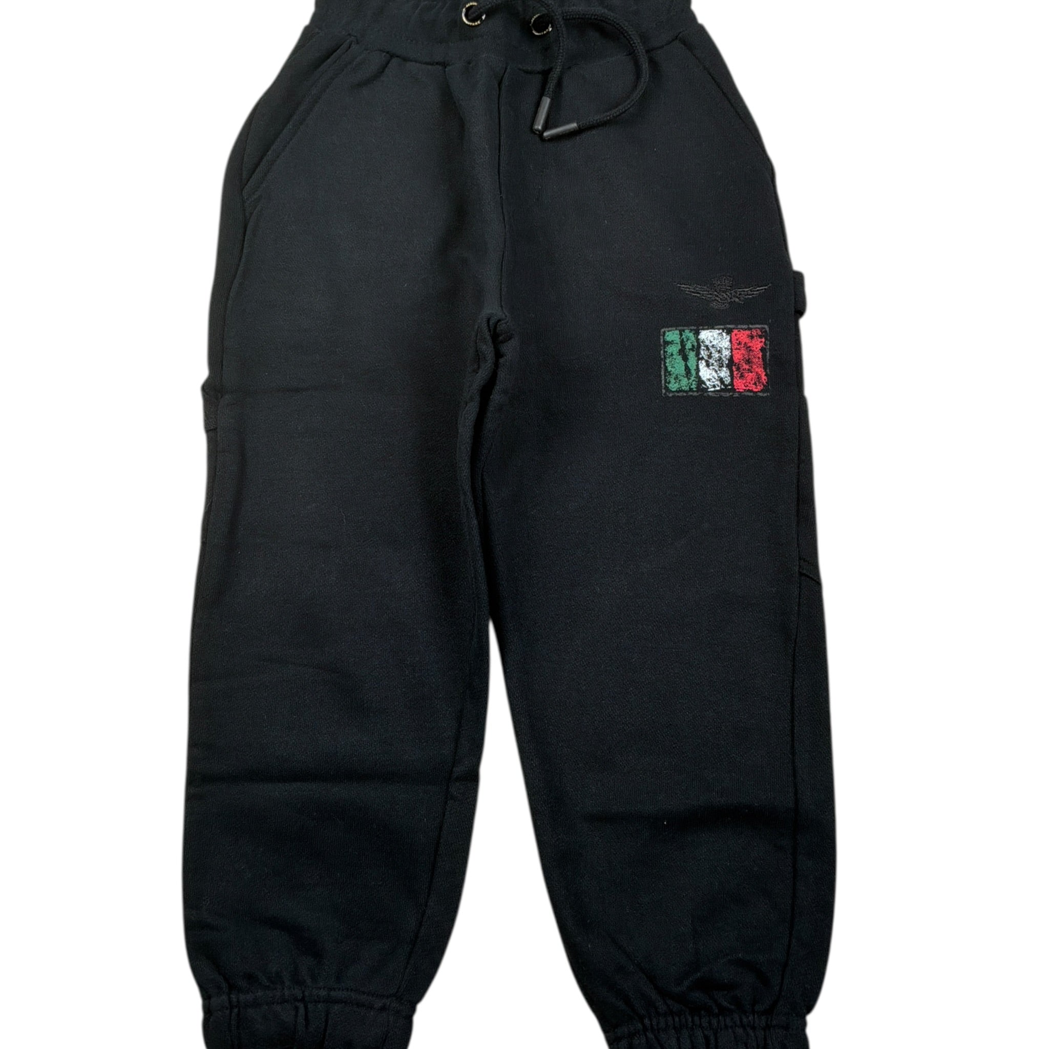 Aeronautica Militare Pantalone Modello Tuta tinta unita Nero per Bambino 242TF0001A NERO AERONAUTICA MILITARE 