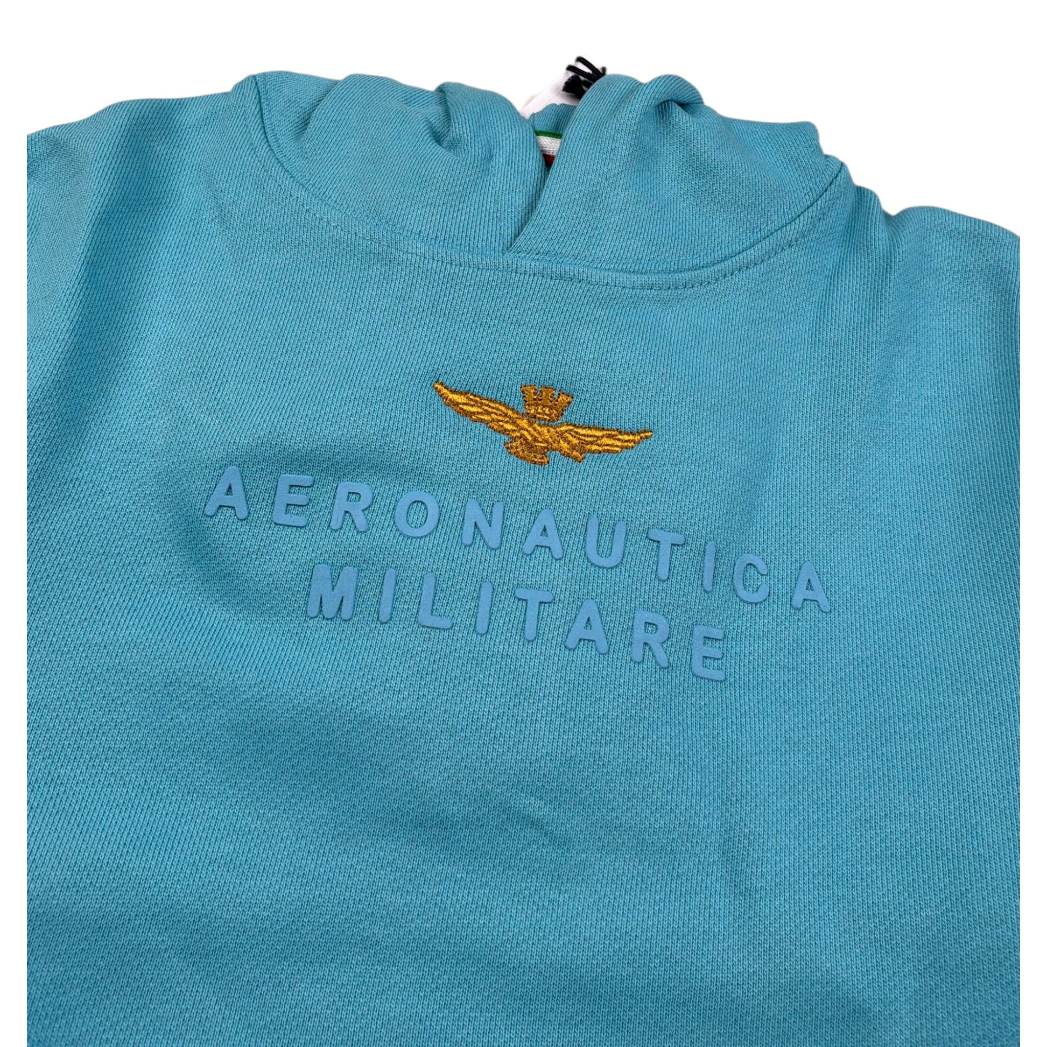 Aeronautica Militare Felpa Chiusa con Cappuccio tinta unita Azzurro per Neonato 252FE0046A AZZURRO AERONAUTICA MILITARE 