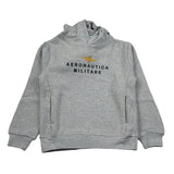 Aeronautica Militare Felpa Chiusa con Cappuccio tinta unita Grigio per Bambino 252FE0046AJ GRIGIO AERONAUTICA MILITARE 