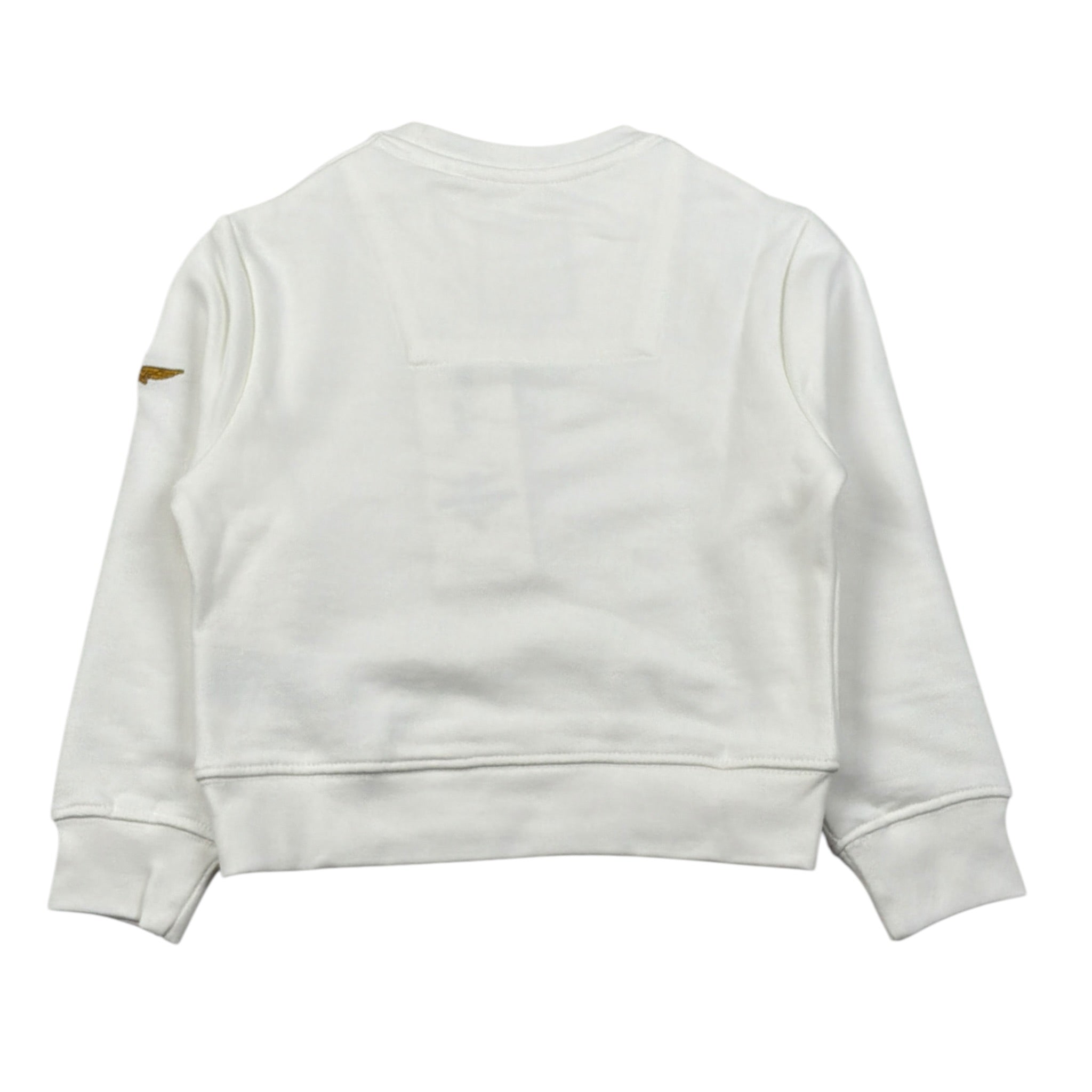 Aeronautica Militare Felpa Chiusa Girocollo tinta unita con Stampa Bianco per Neonato 252FE0057AN BIANCO AERONAUTICA MILITARE 