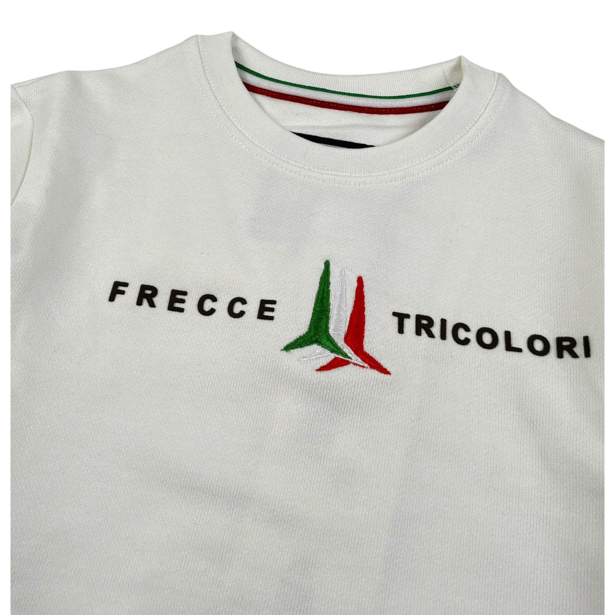 Aeronautica Militare Felpa Chiusa Girocollo tinta unita con Stampa Bianco per Neonato 252FE0057AN BIANCO AERONAUTICA MILITARE 