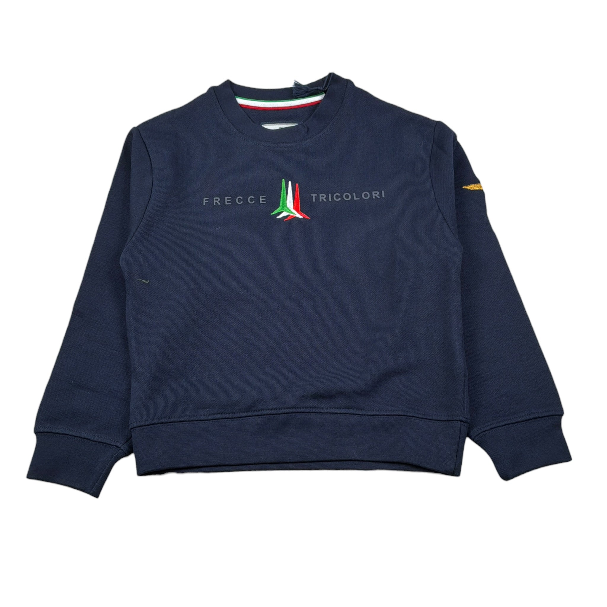 Aeronautica Militare Felpa Chiusa Girocollo tinta unita con Stampa Blu per Neonato 252FE0057AN BLU AERONAUTICA MILITARE 