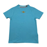 Aeronautica Militare T-Shirt Girocollo tinta unita con Stampa Azzurro per Bambino 252TS0058A AZZURRO AERONAUTICA MILITARE 
