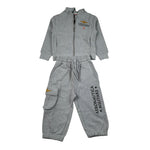Aeronautica Militare Completo 2 Pezzi Felpa-Pantalone tinta unita Grigio per Neonato 25TF0007A GRIGIO AERONAUTICA MILITARE 