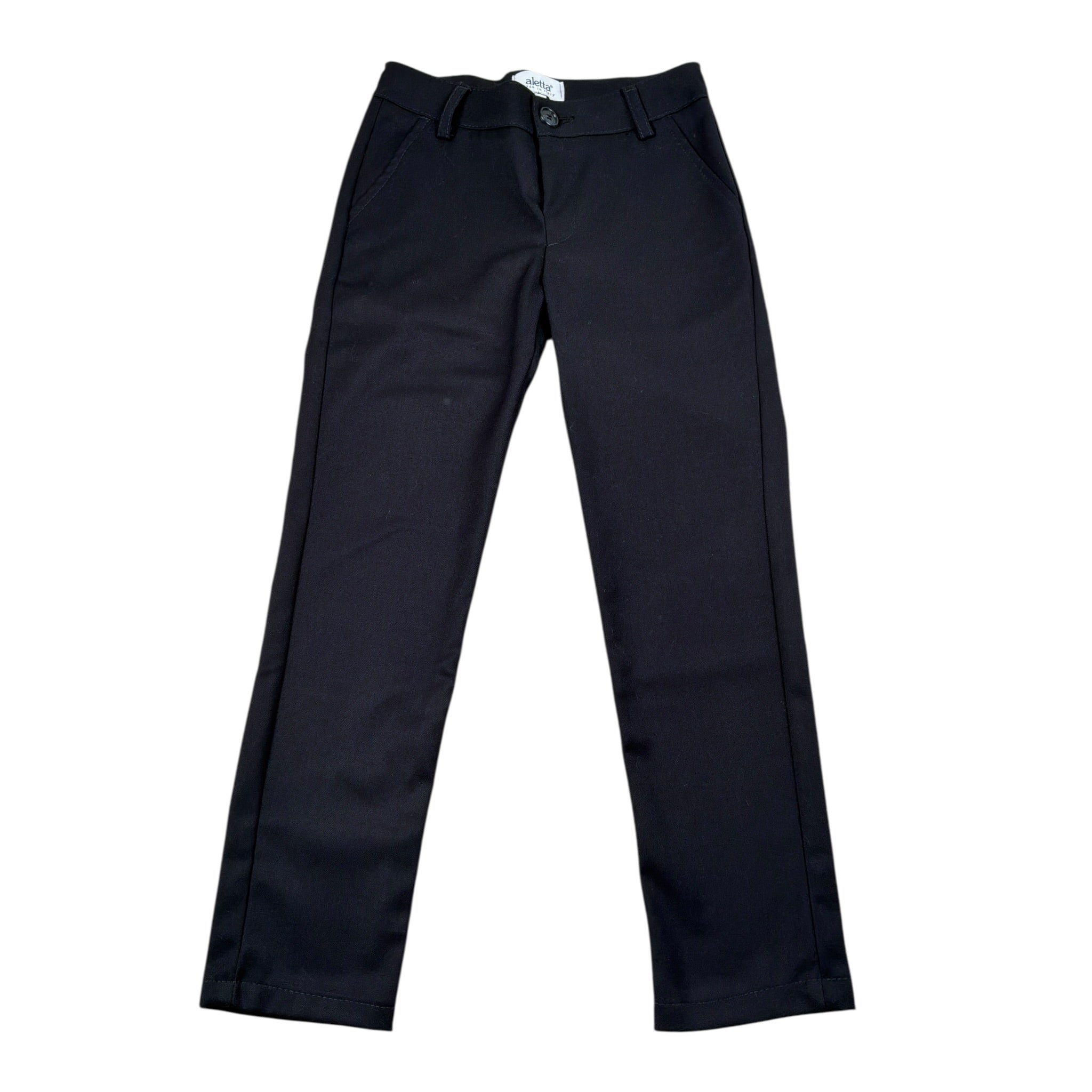 Aletta Pantalone tinta unita con Girovita Regolabile Blu per Bambino M220425 BLU ALETTA 