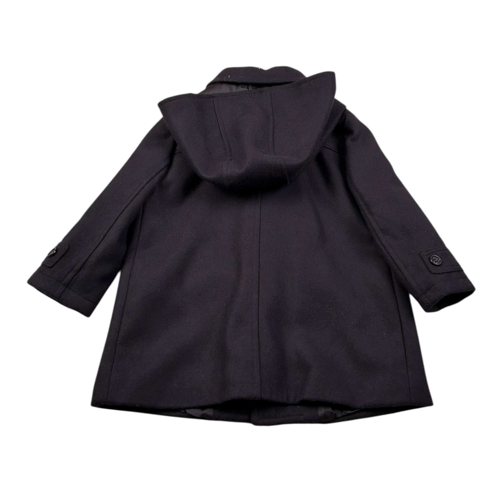 Aletta Cappotto tinta unita con Cappuccio Blu per Bambino M220434 BLU ALETTA 