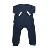 Aletta Tutina Manica Unga tinta unita Blu per Neonato RM888083F BLU ALETTA 