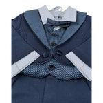 Aletta Tutina Manica Unga tinta unita Blu per Neonato RM888083F BLU ALETTA 