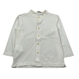 Aletta Camicia Manica Lunga tinta unita Collo Coreano Panna per Neonato RZ22642 PANNA ALETTA 