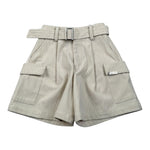 Alice Pi Short tinta unita con Cintura Beige per Bambina 2417 BEIGE ALICE PI 