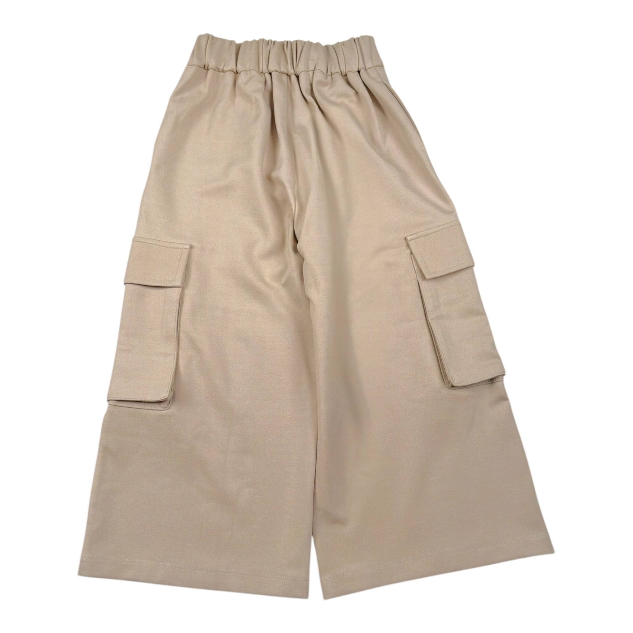 Alice Pi Pantalone tinta unita con Tasconi Beige per Bambina 2420 BEIGE ALICE PI 