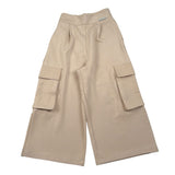 Alice Pi Pantalone tinta unita con Tasconi Beige per Neonata 2420N BEIGE ALICE PI 