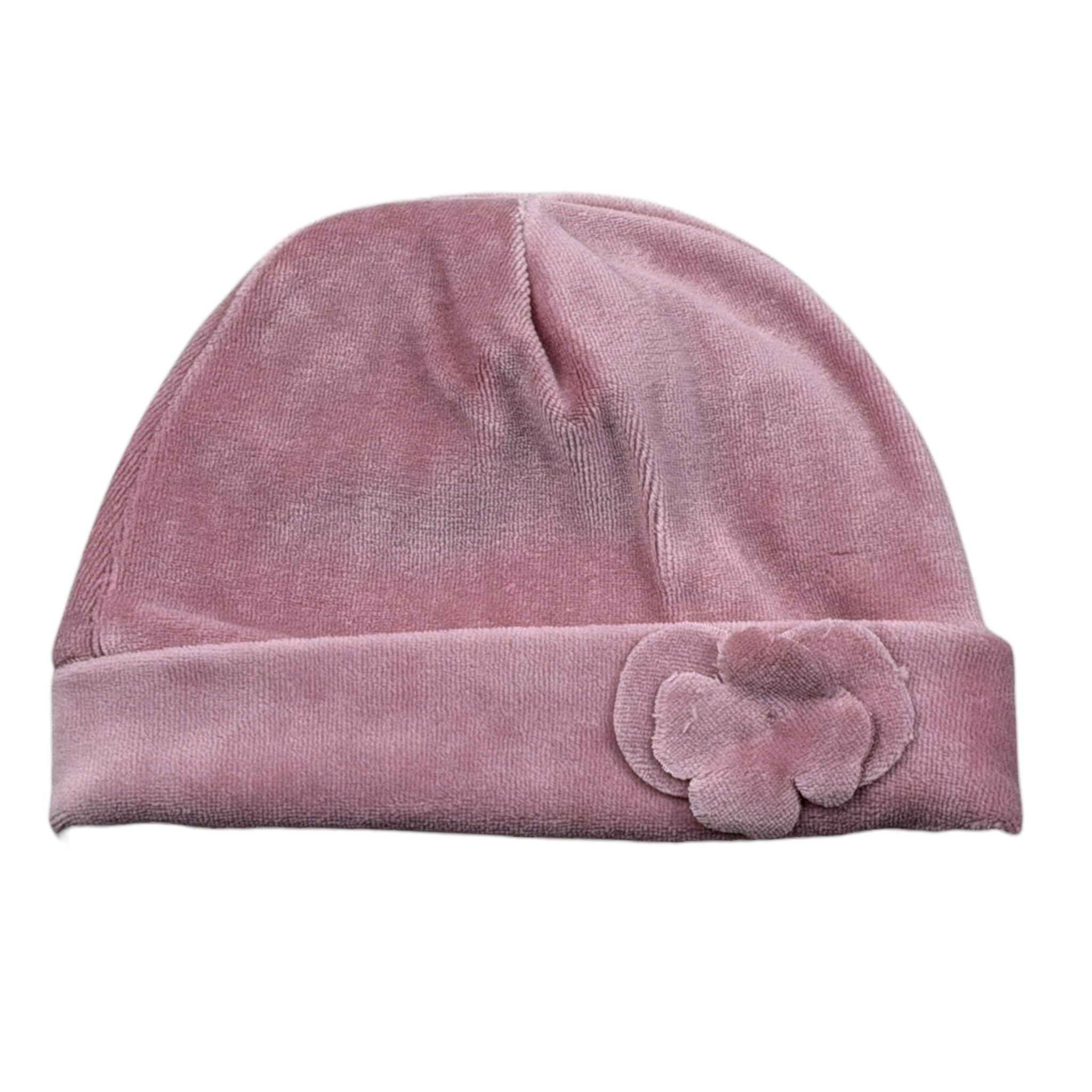Alice Pi Cappello tinta unita In Camoscio Rosa per Neonata CAL11Q ROSA ALICE PI 
