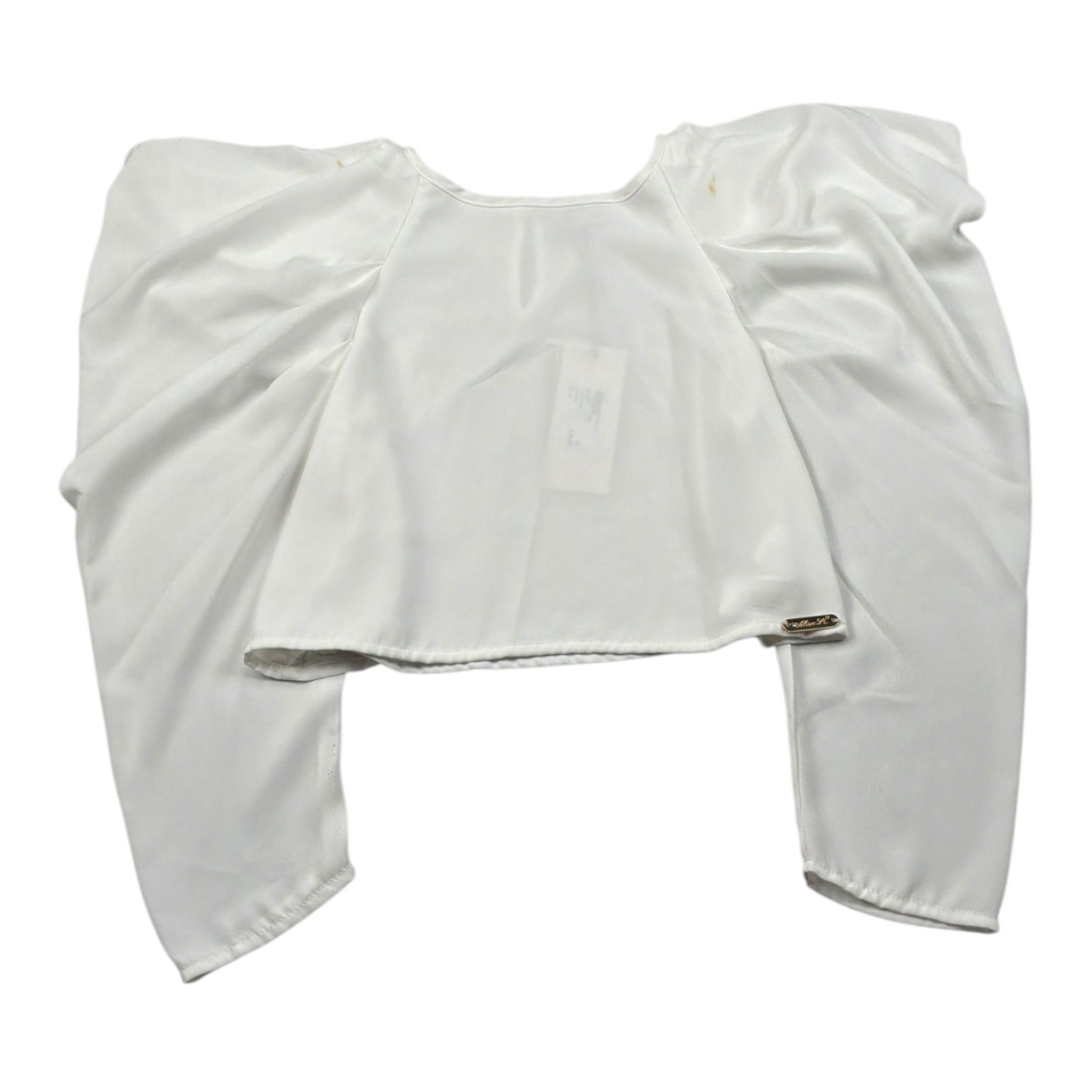 Alice Pi Camicia Manica Lunga tinta unita Bianco per Bambina S222603 BIANCO ALICE PI 