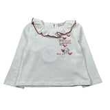 Alice Pi Shirt tinta unita con Colletto Bianco per Neonata W231601 BIANCO ALICE PI 