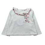 Alice Pi Shirt tinta unita con Colletto Bianco per Neonata W231601 BIANCO ALICE PI 