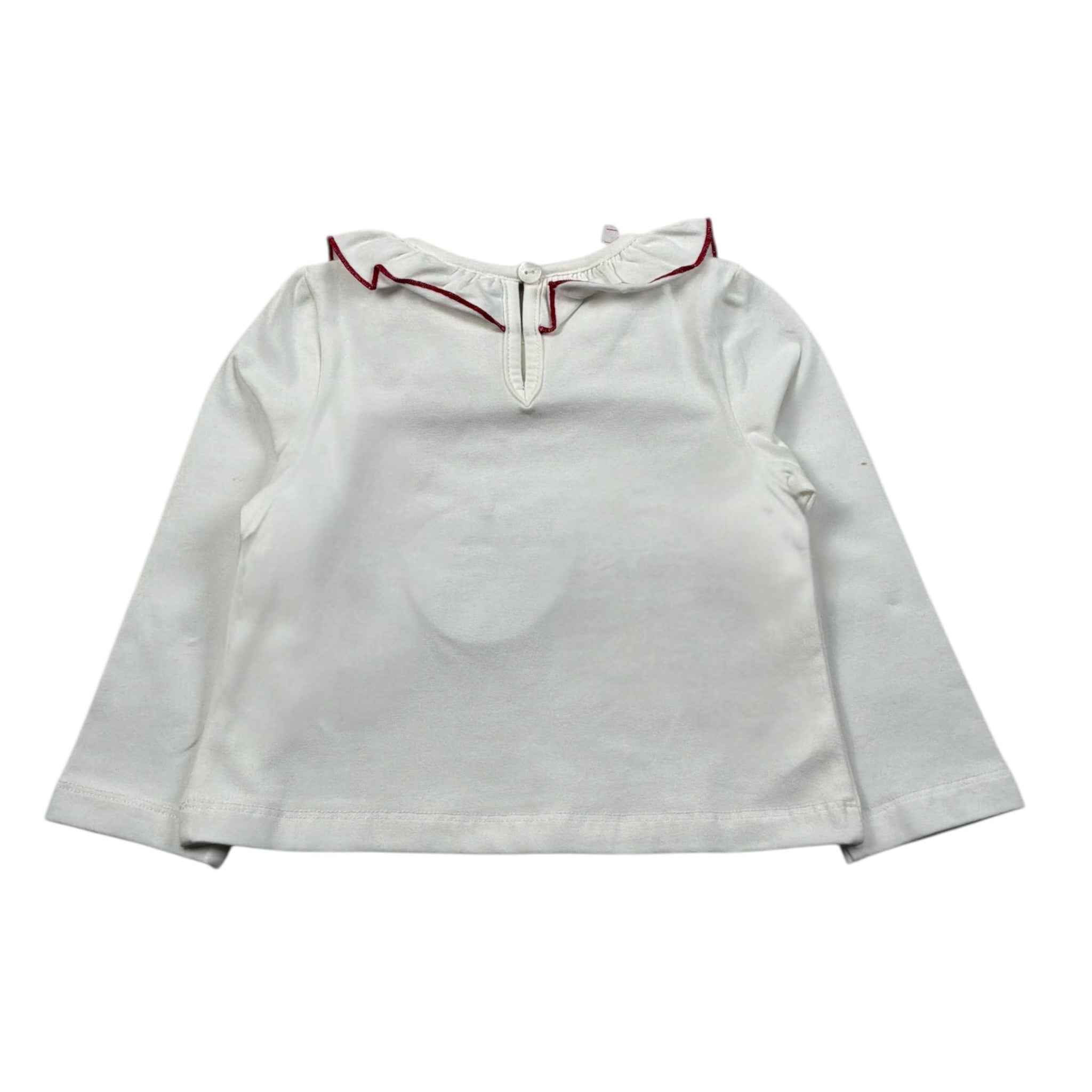 Alice Pi Shirt tinta unita con Colletto Bianco per Neonata W231601 BIANCO ALICE PI 